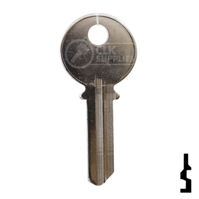 Uncut  Key Blank | Keil | 1079B, K2 Residential-Commercial Key Ilco