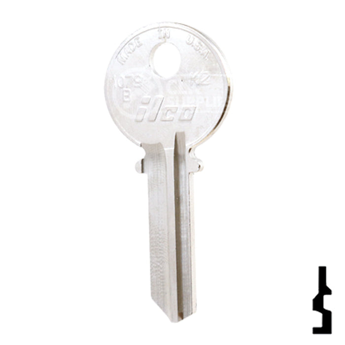 Uncut  Key Blank | Keil | 1079B, K2 Residential-Commercial Key Ilco