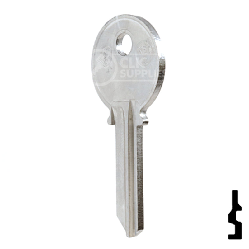 Uncut Key Blank| Keil | K2, 1079B, KEI-2 Residential-Commercial Key JMA USA