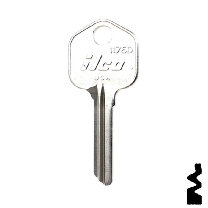 Uncut Key Blank | Kwikset | 1176D Residential-Commercial Key Ilco