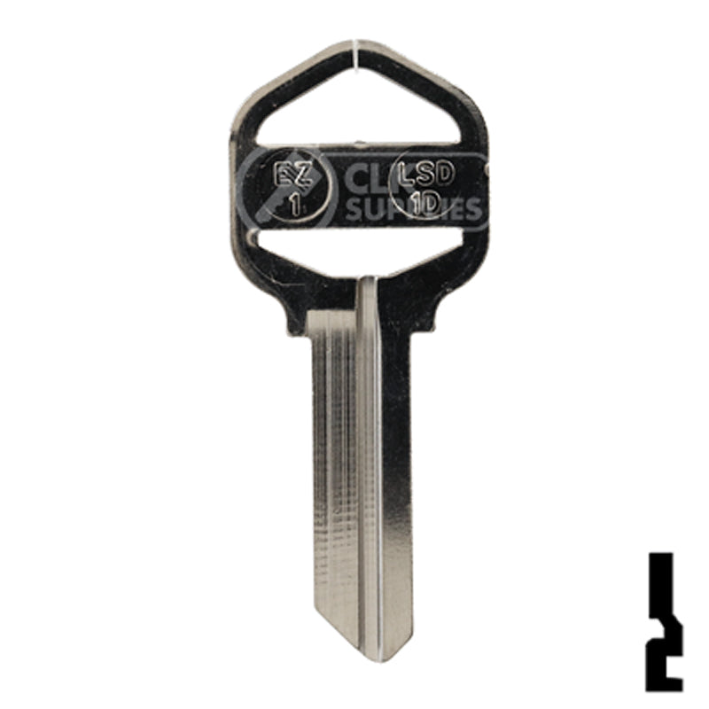 Uncut Key Blank | Kwikset | EZ1, LSD-1D Residential-Commercial Key JMA USA