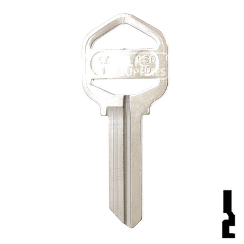 Uncut Key Blank | Kwikset | EZ1, LSD-1D Residential-Commercial Key JMA USA