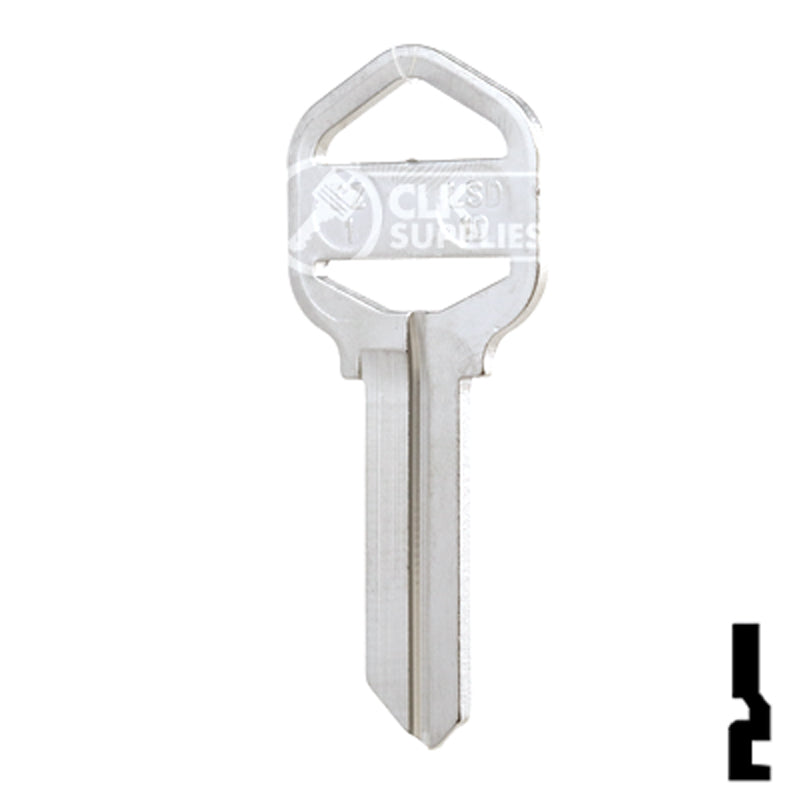 Uncut Key Blank | Kwikset | EZ1, LSD-1D Residential-Commercial Key JMA USA