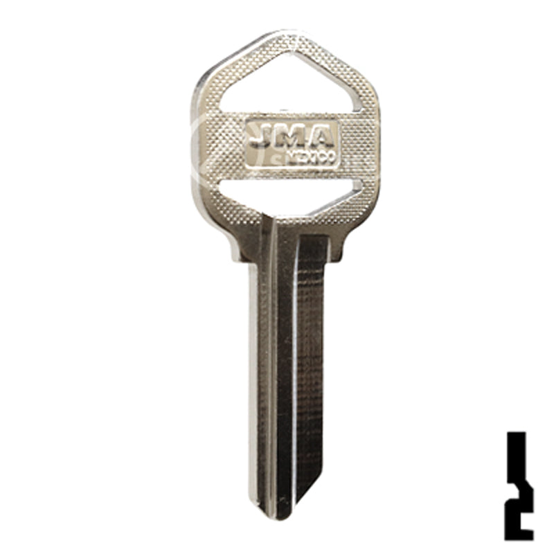 Uncut Key Blank | Kwikset | EZ1, LSD-1D Residential-Commercial Key JMA USA