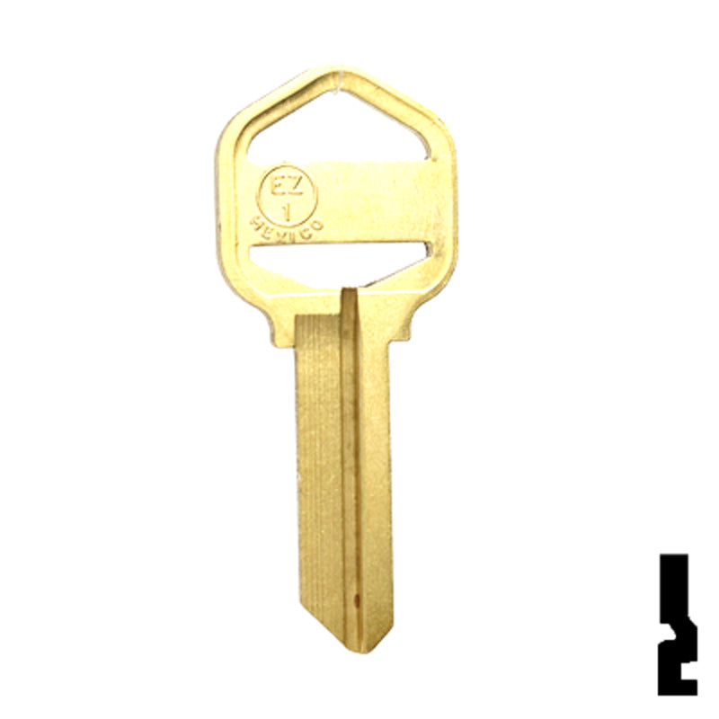 Uncut Key Blank | Kwikset | EZ1, LSD-1DE Residential-Commercial Key JMA USA