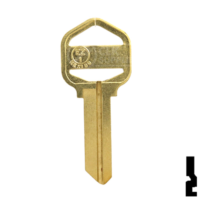 Uncut Key Blank | Kwikset | EZ1, LSD-1DE Residential-Commercial Key JMA USA