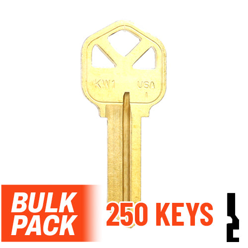 Uncut Key Blank | Kwikset | KW1 - 250 by Ilco Residential-Commercial Key Ilco