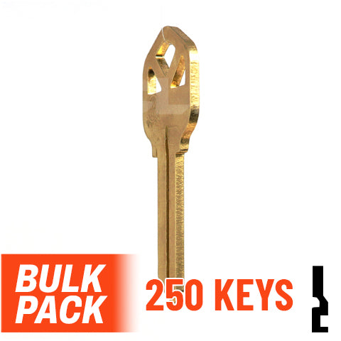 Uncut Key Blank | Kwikset | KW1 - 250 Pack Residential-Commercial Key JMA USA