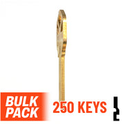 Uncut Key Blank | Kwikset | KW1 - 250 Pack Residential-Commercial Key JMA USA