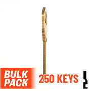 Uncut Key Blank | Kwikset | KW1 - 250 Pack Residential-Commercial Key JMA USA