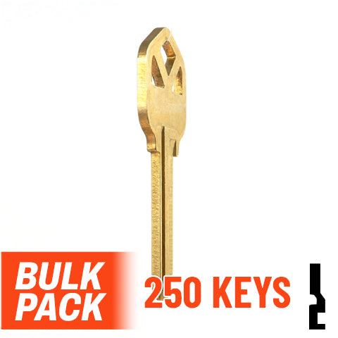 Uncut Key Blank | Kwikset | KW1 - 250 Pack Residential-Commercial Key JMA USA
