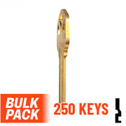 Uncut Key Blank | Kwikset | KW1 - 250 Pack Residential-Commercial Key JMA USA