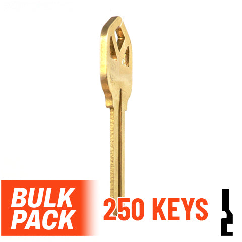 Uncut Key Blank | Kwikset | KW1 - 250 Pack Residential-Commercial Key JMA USA