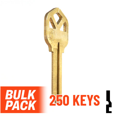 Uncut Key Blank | Kwikset | KW1 - 250 Pack Residential-Commercial Key JMA USA