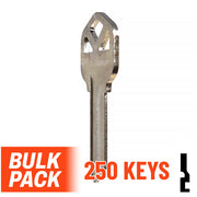 Uncut Key Blank |  Kwikset | KW1 - 250 Pack (Nickel Plated) Residential-Commercial Key JMA USA