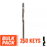 Uncut Key Blank |  Kwikset | KW1 - 250 Pack (Nickel Plated) Residential-Commercial Key JMA USA