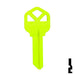 Uncut Key Blank | Kwikset KW1 | Neon (50PK) Residential-Commercial Key JMA USA