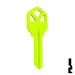 Uncut Key Blank | Kwikset KW1 | Neon (50PK) Residential-Commercial Key JMA USA