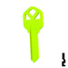 Uncut Key Blank | Kwikset KW1 | Neon (50PK) Residential-Commercial Key JMA USA