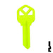 Uncut Key Blank | Kwikset KW1 | Neon (50PK) Residential-Commercial Key JMA USA