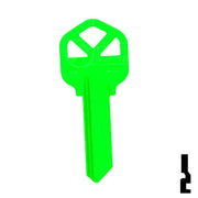 Uncut Key Blank | Kwikset KW1 | Neon (50PK) Residential-Commercial Key JMA USA