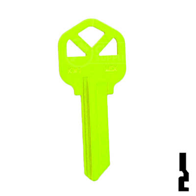 Uncut Key Blank | Kwikset KW1 | Neon (50PK) Residential-Commercial Key JMA USA