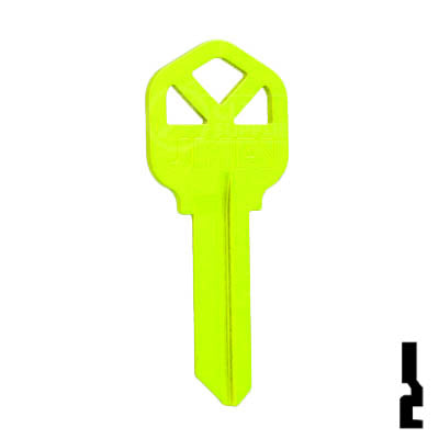 Uncut Key Blank | Kwikset KW1 | Neon (50PK) Residential-Commercial Key JMA USA