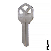 Uncut Key Blank | Kwikset | KW1 - Nickel Plated Residential-Commercial Key JMA USA