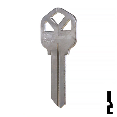 Uncut Key Blank | Kwikset | KW1 - Nickel Plated Residential-Commercial Key JMA USA