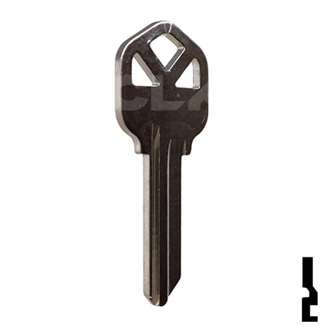 Uncut Key Blank | Kwikset | KW1 - Nickel Plated Residential-Commercial Key JMA USA