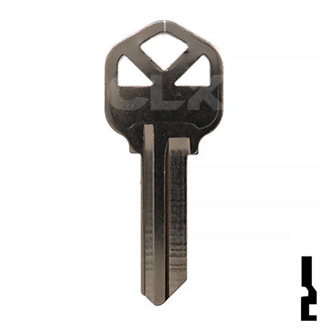 Uncut Key Blank | Kwikset | KW1 - Nickel Plated Residential-Commercial Key JMA USA