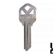 Uncut Key Blank | Kwikset | KW1 - Nickel Plated Residential-Commercial Key JMA USA