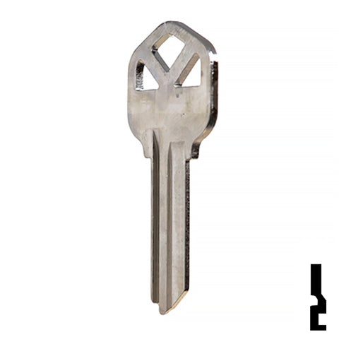 Uncut Key Blank | Kwikset | KW1 - Nickel Plated Residential-Commercial Key JMA USA