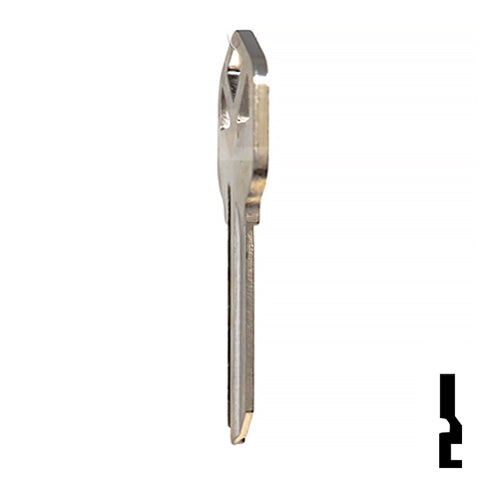 Uncut Key Blank | Kwikset | KW1 - Nickel Plated Residential-Commercial Key JMA USA
