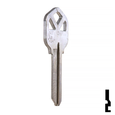 Uncut Key Blank | Kwikset | KW1 - Nickel Plated Residential-Commercial Key JMA USA