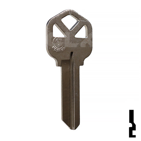 Uncut Key Blank | Kwikset | KW1 - Nickel Plated Residential-Commercial Key JMA USA