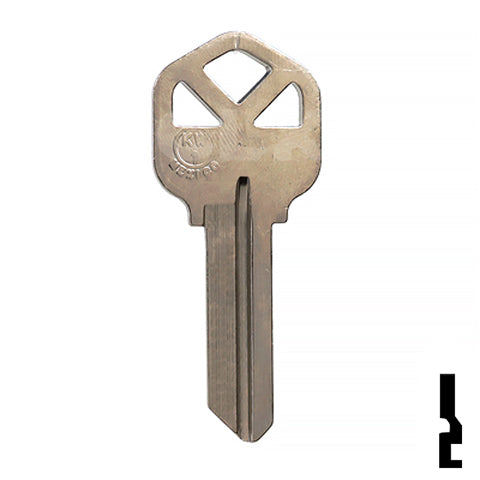 Uncut Key Blank | Kwikset | KW1 - Nickel Plated Residential-Commercial Key JMA USA
