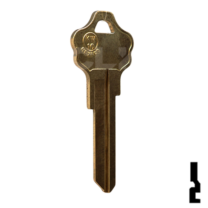 Uncut Key Blank | Kwikset | KW10, A1176ST Residential-Commercial Key JMA USA
