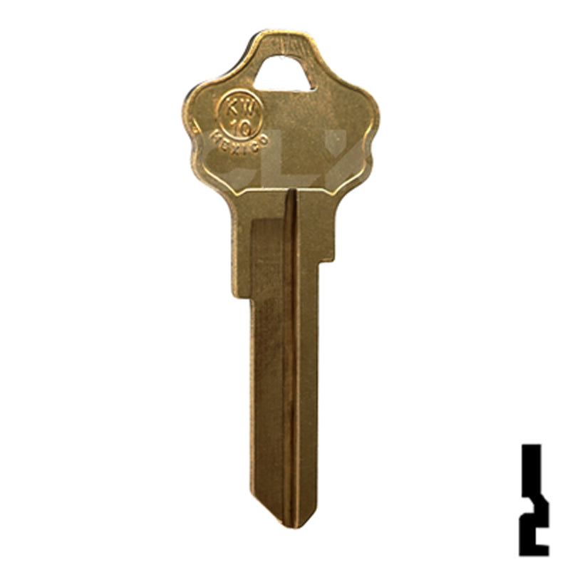 Uncut Key Blank | Kwikset | KW10, A1176ST Residential-Commercial Key JMA USA
