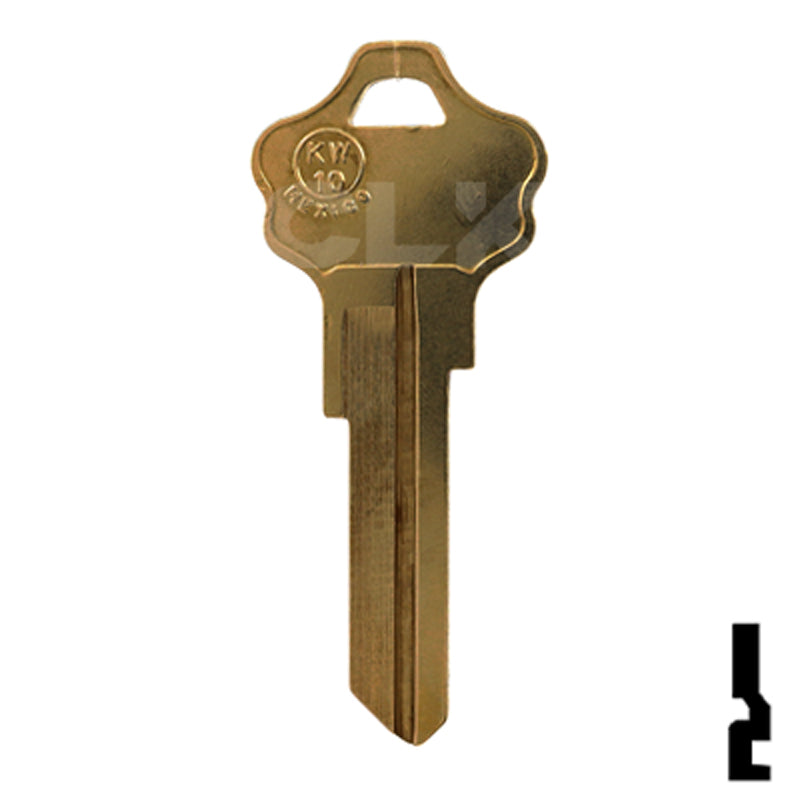 Uncut Key Blank | Kwikset | KW10, A1176ST Residential-Commercial Key JMA USA