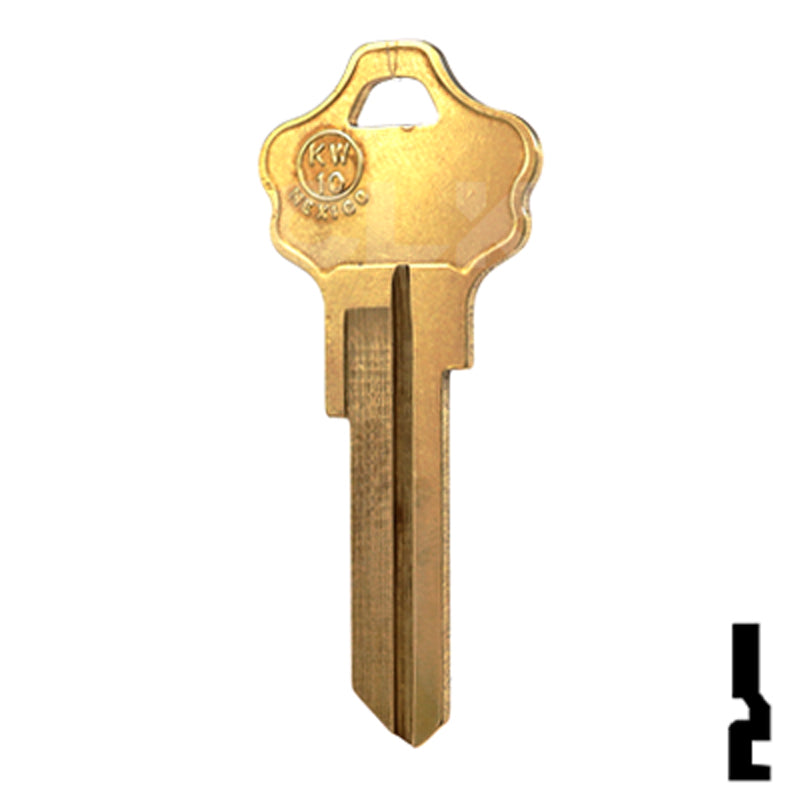 Uncut Key Blank | Kwikset | KW10, A1176ST Residential-Commercial Key JMA USA