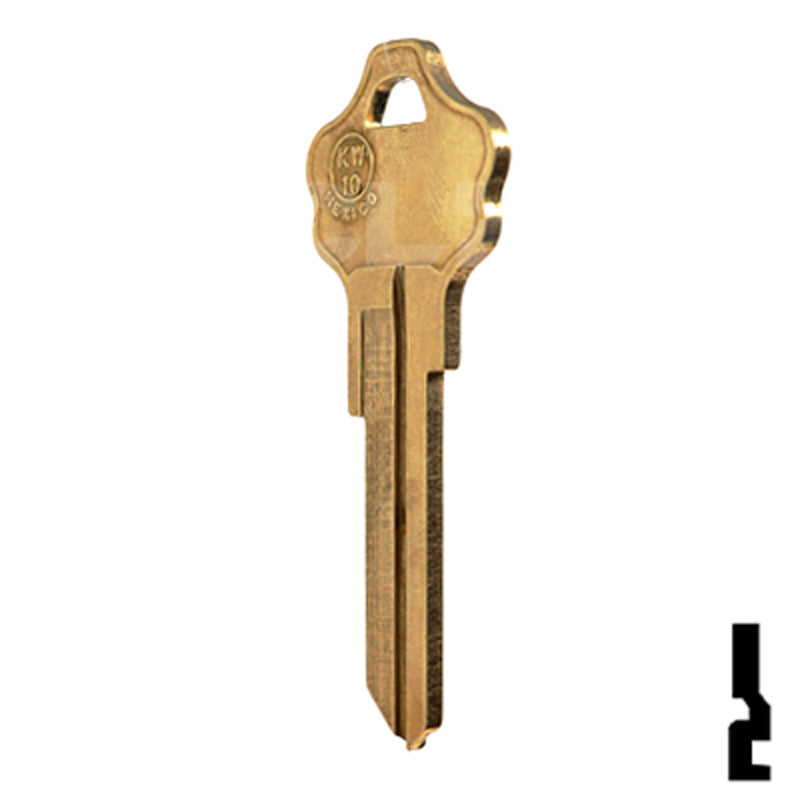 Uncut Key Blank | Kwikset | KW10, A1176ST Residential-Commercial Key JMA USA