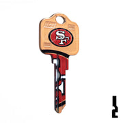 Uncut Key Blank | Kwikset | NFL 49ERS Residential-Commercial Key Ilco