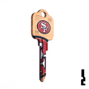 Uncut Key Blank | Kwikset | NFL 49ERS Residential-Commercial Key Ilco