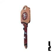 Uncut Key Blank | Kwikset | NFL 49ERS Residential-Commercial Key Ilco