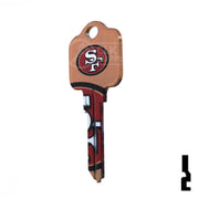 Uncut Key Blank | Kwikset | NFL 49ERS Residential-Commercial Key Ilco