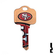 Uncut Key Blank | Kwikset | NFL 49ERS Residential-Commercial Key Ilco