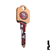Uncut Key Blank | Kwikset | NFL 49ERS Residential-Commercial Key Ilco