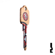 Uncut Key Blank | Kwikset | NFL 49ERS Residential-Commercial Key Ilco
