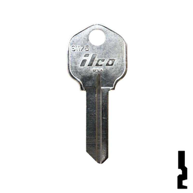 Uncut Key Blank | Kwikset | S1176 Residential-Commercial Key Ilco